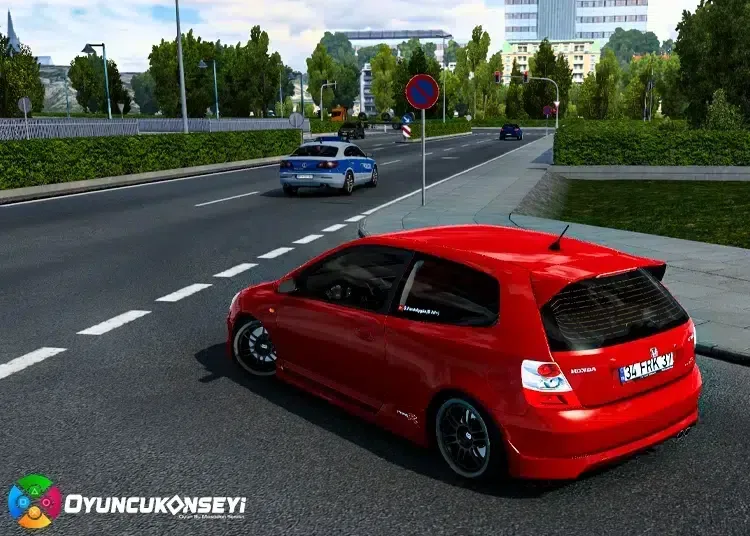 ETS 2 Honda Civic EP3 Type R Araba Modu Arka