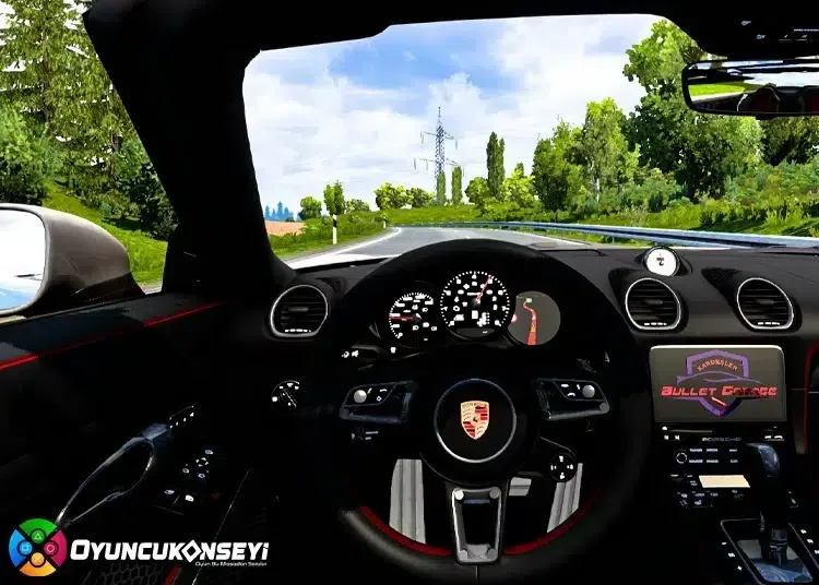 ETS 2 Porsche Boxter araba modu kokpit