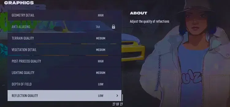 NFS Unbound Grafik Ayarları