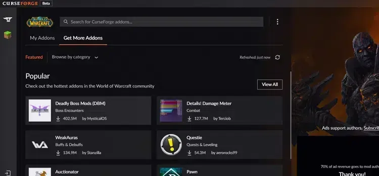 WoW Addon Yükleme