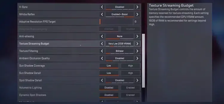 Apex Legends FPS Arttırma: Grafik Ayarları