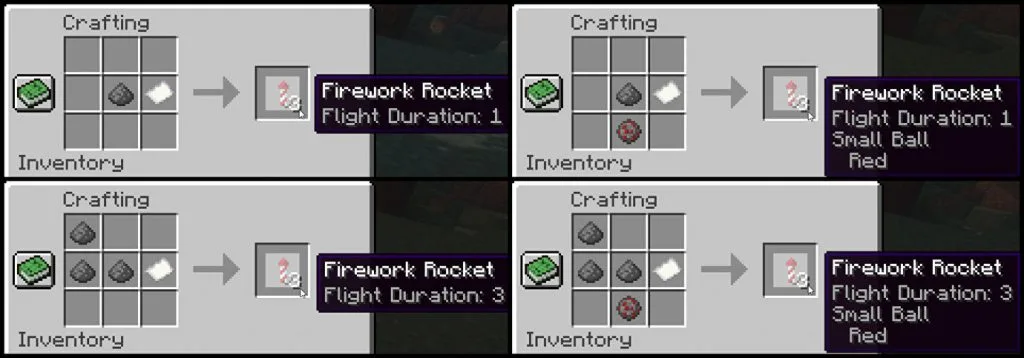 simple minecraft fireworks