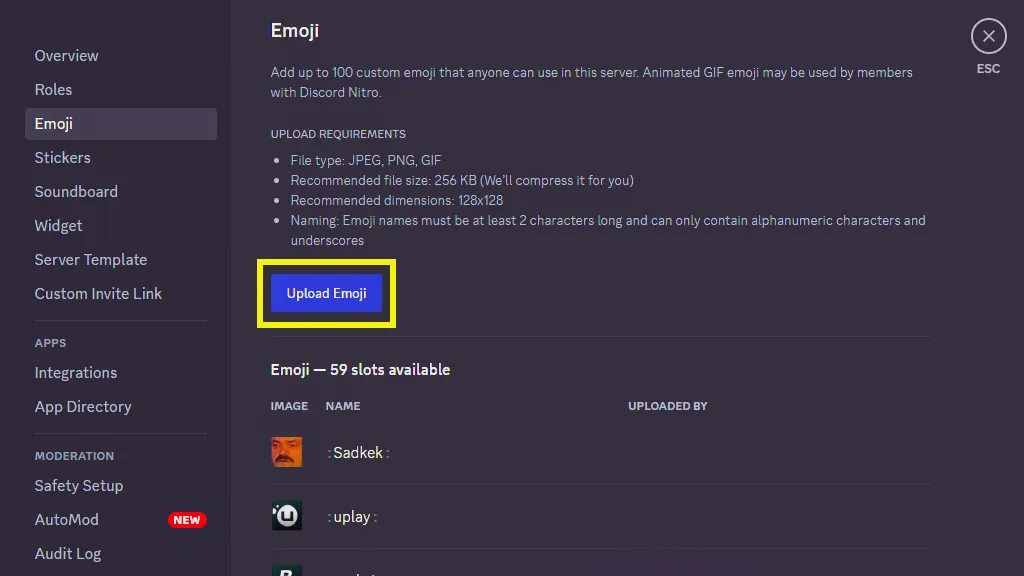 Discord Sunucusuna Emoji Ekleme