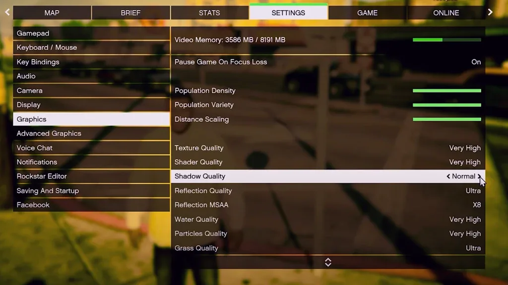 FiveM FPS Arttırma Oyun İçi Ayarlar