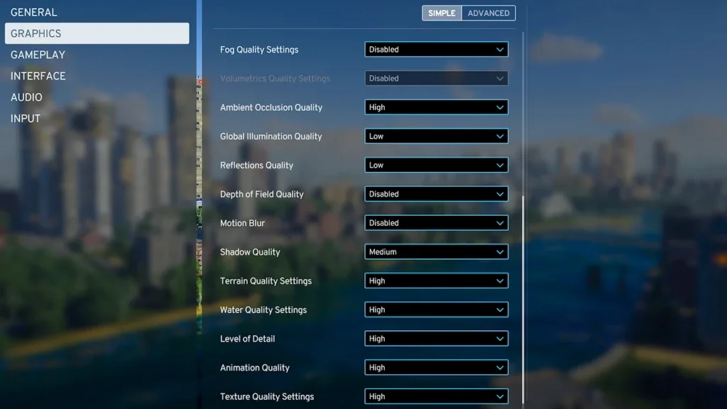 Cities Skylines 2 Performans Grafik Ayarları