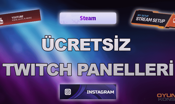 Ücretsiz Twitch Panel Tasarımları