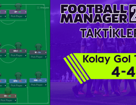 FM 21 Kolay Gol Atma 4-4-2 Taktiği