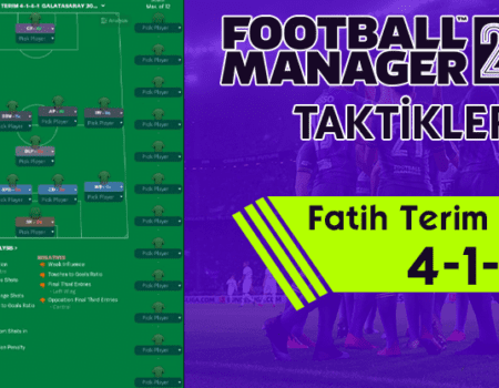 FM21 Fatih Terim Taktiği 4-1-4-1