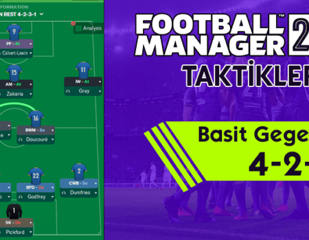 FM 22 Basit Gegenpress Taktiği (4-2-3-1)