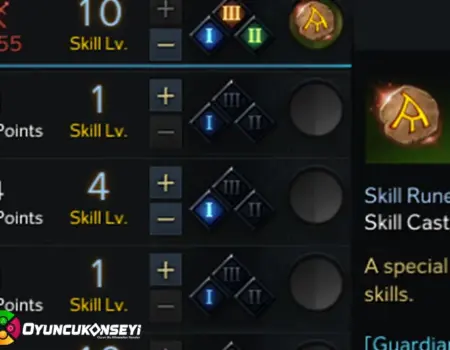 Lost Ark Yetenek Rün Sistemi Rehberi