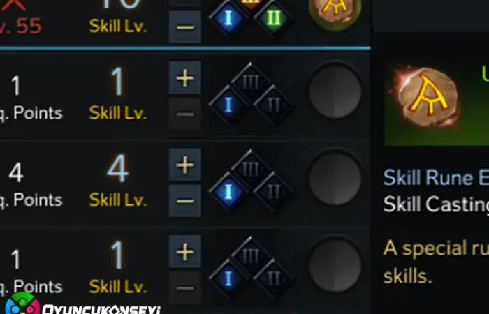 Lost Ark Yetenek Rün Sistemi Rehberi