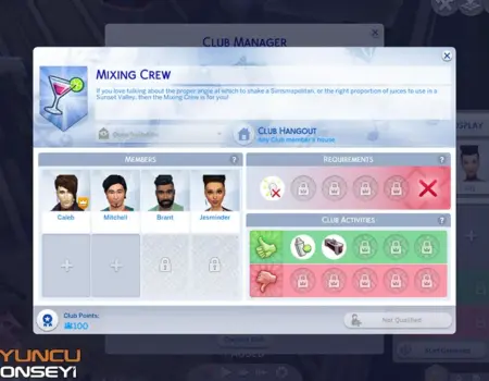 Sims 4 Kulüp Rehberi