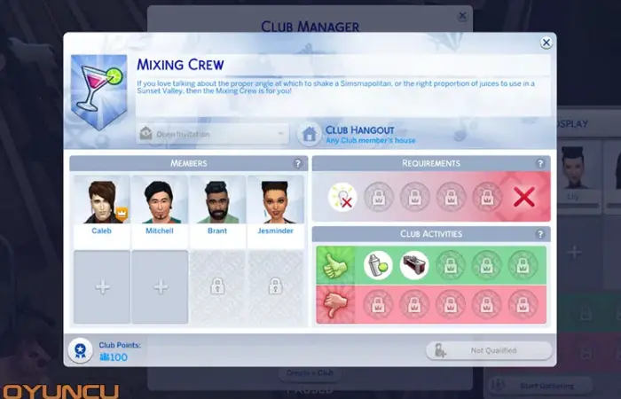 Sims 4 Kulüp Rehberi