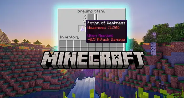 Minecraft Zayıflık İksiri Yapımı