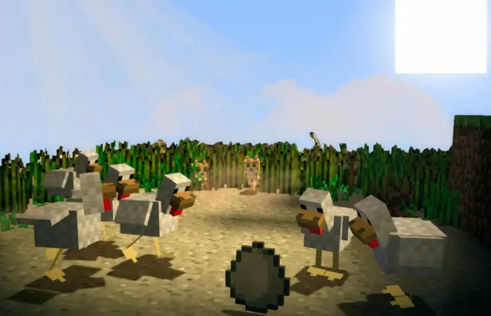 Minecraft tavuk ne yer?