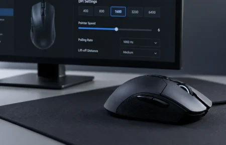 Mouse DPI and sensitivity settings for gaming