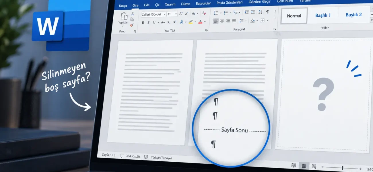 Microsoft Word Silinmeyen Boş Sayfa Nasıl Kaldırılır?